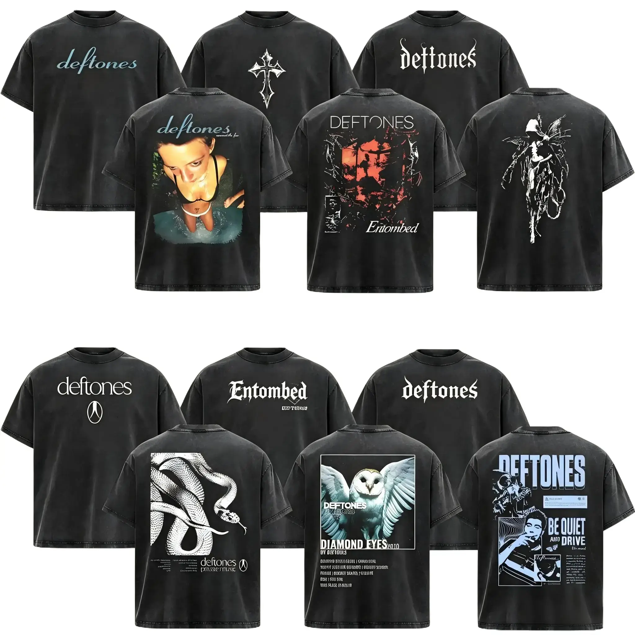 Retro Limited Deftones Entombed Heavy Metal Shirt, Deftones rock band shirt, metal band shirt, rock tour t-shirt, alternative band merch, trending t-shirt, 90s graphic tee, vintage graphic tee, grunge aesthetic shirt, classic casual rock merch summer