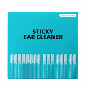 24 Pcs Ear Wax Removal Tool Earwax Removal Adhesive Swabs ，Ear Wax Removal Tool & Ear Cleaning Tool Kit