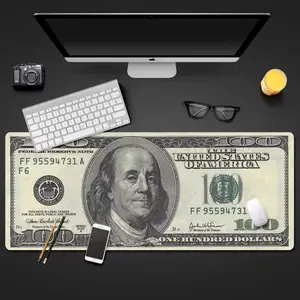 Decorative Desk Mat Combo (40x80cm, 30x60cm) - Fengshui Money Energy Accessory for Office, Gaming Use, Desk decor