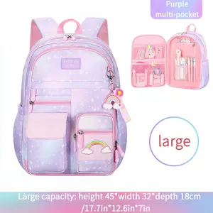 Schoolbag Rainbow Backpack Wearable Refrigerator Door Backpack Reflective Strip