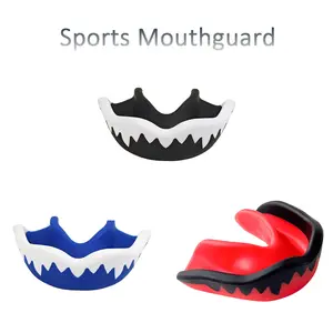 EVA Cuttable Two-Tone Sports Mouthguard - High Elasticity, Perfect Fit, Excellent Protection, Resists High-Impact Forces. Ideal for High-Intensity Sports: Boxing, Sanda, Hockey, Basketball. Suitable for Adults & Teens