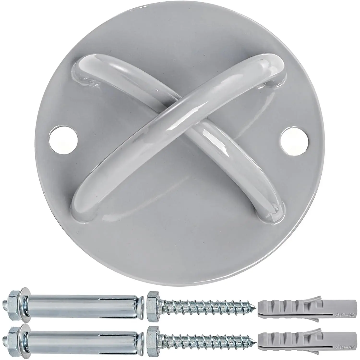 X-Mount Wall and Ceiling Anchor, Heavy-Duty Steel Bracket for Suspension Straps, Yoga Swings & Boxing - Supports up to 700 lbs, Rust-Resistant for Indoor or Outdoor Use, All Hardware Included, Non-Slip Finish, Universal X-Mount