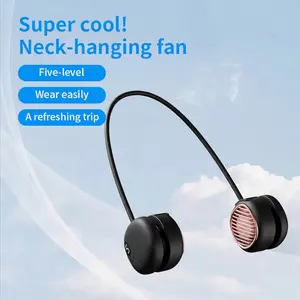 2026 Portable Personal Usb Small Fan Bladeless Battery Electric Charging Pocket Fold Air Cool Cordless Hanging Neck Mini Fan