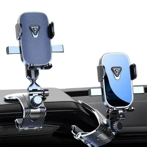 2026 Newest Car Phone Holder for Dashboard, Anti-Drop Clip & 360° Rotation, Universal Mount for iPhone 15 Pro/Samsung S23/Google All 4-7" Phones, Hands-Free Phone Navigation Stand Mount Anti-Slip Design