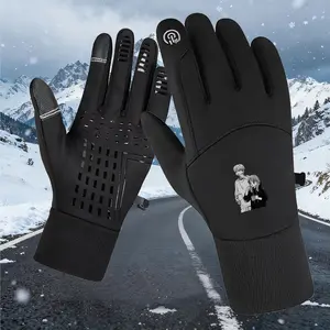 2026 new non-slip and warm gloves are printed A STATE OF TRANCE Cycling gloves are suitable for men and women to go out with warm and comfortable warm gloves