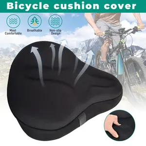 Silicone Seat Cushion Cover for Road & Mountain Bikes – Thickened, Widened, Soft & Comfortable Sports Bicycle Seat Cushion for Men & Women