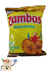 3 pack Zambos Maduritos Plantain Chips - Crispy Snack