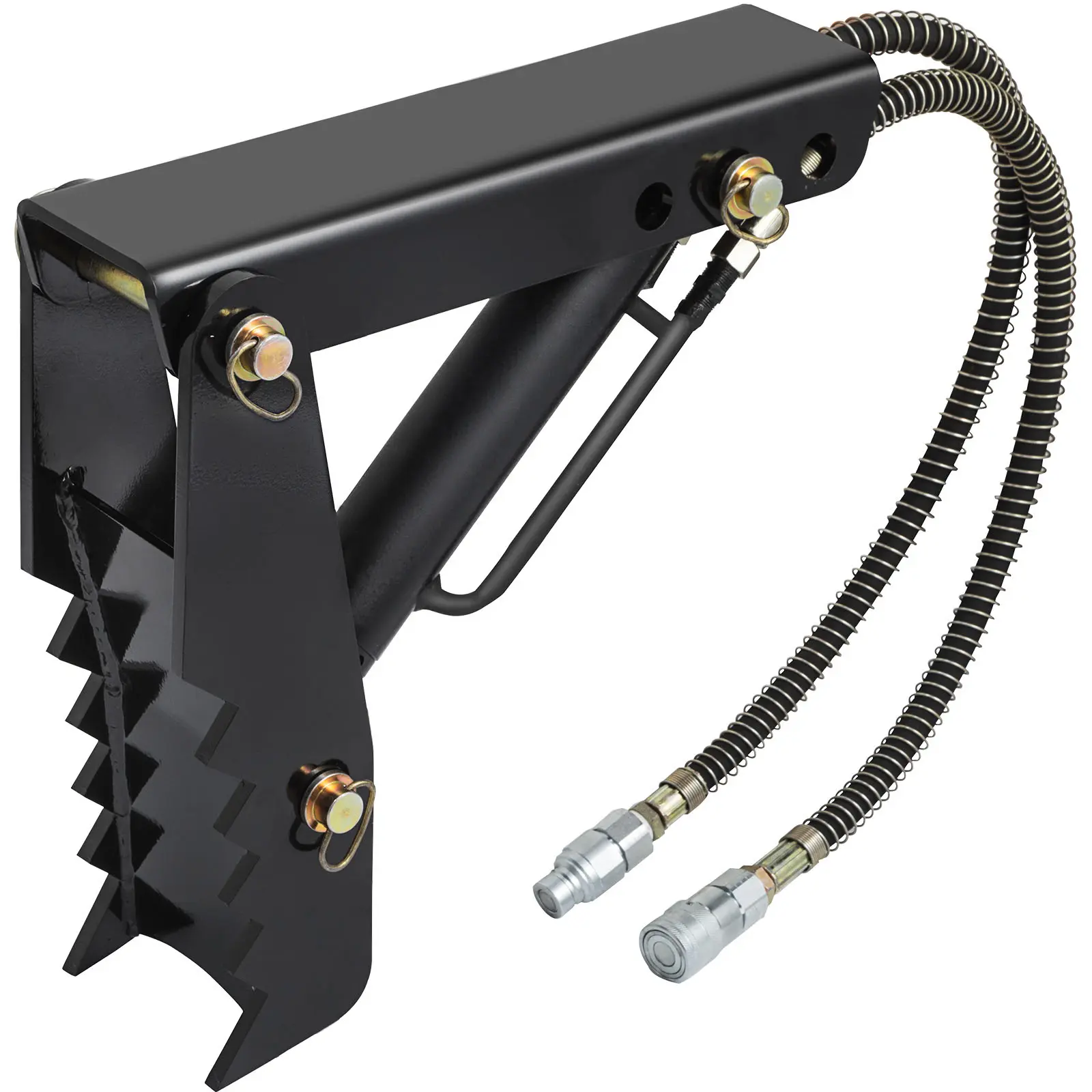 【Summerfinds】VEVOR Hydraulic Backhoe Thumb,18 inch 1/2" Thickness Heavy Duty Excavator ThumbBlack Steel Weld On Thumb Attachments with Hydraulic CylinderMechanical Hydraulic Thumb for Backhoe/Excavator