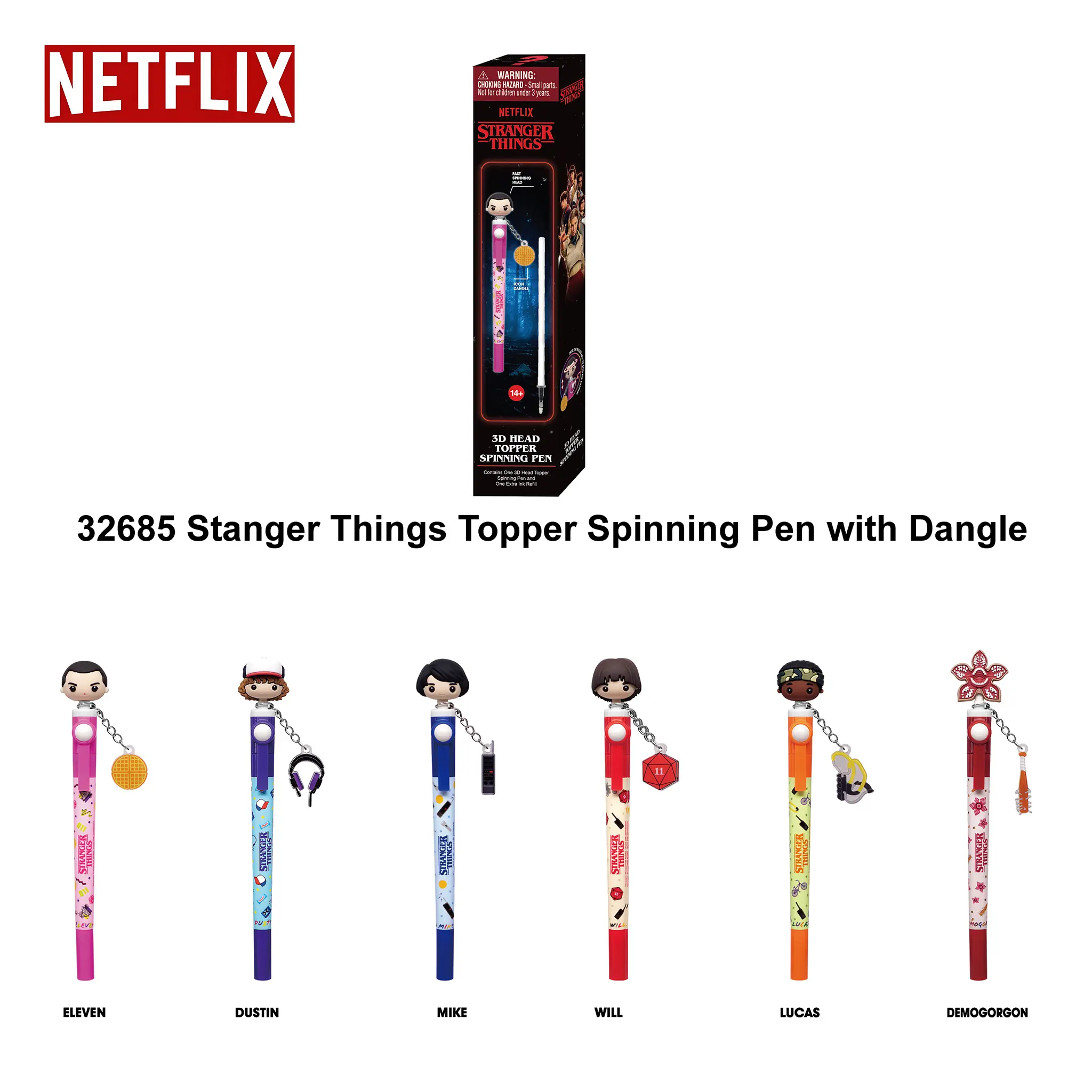 1PC Netflix Officially Licensed Stranger Things 7-Character Random