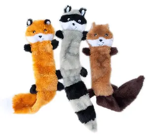 3 PCS Crinkle Dog Squeaky Toys with Double Layer Reinforced Fabric, Durable Plush Dog Toys, No Stuffing Body Dog Toy Set for Small to Large Dogs