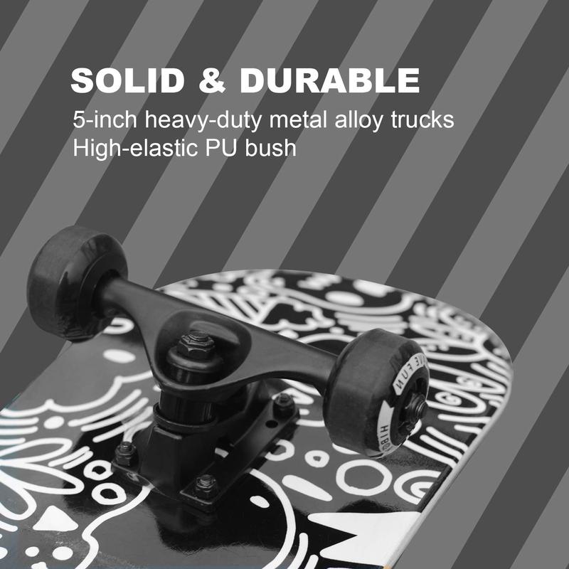 Alpha Cruiser 31*8  Maple - 7-Layer Precision Deck31 - Smooth Ride, Bold Design skateboard