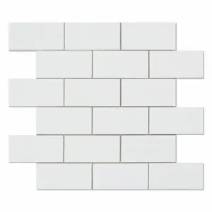 Thassos White 2x4 Polished/Honed Marble Mosaic Tile
