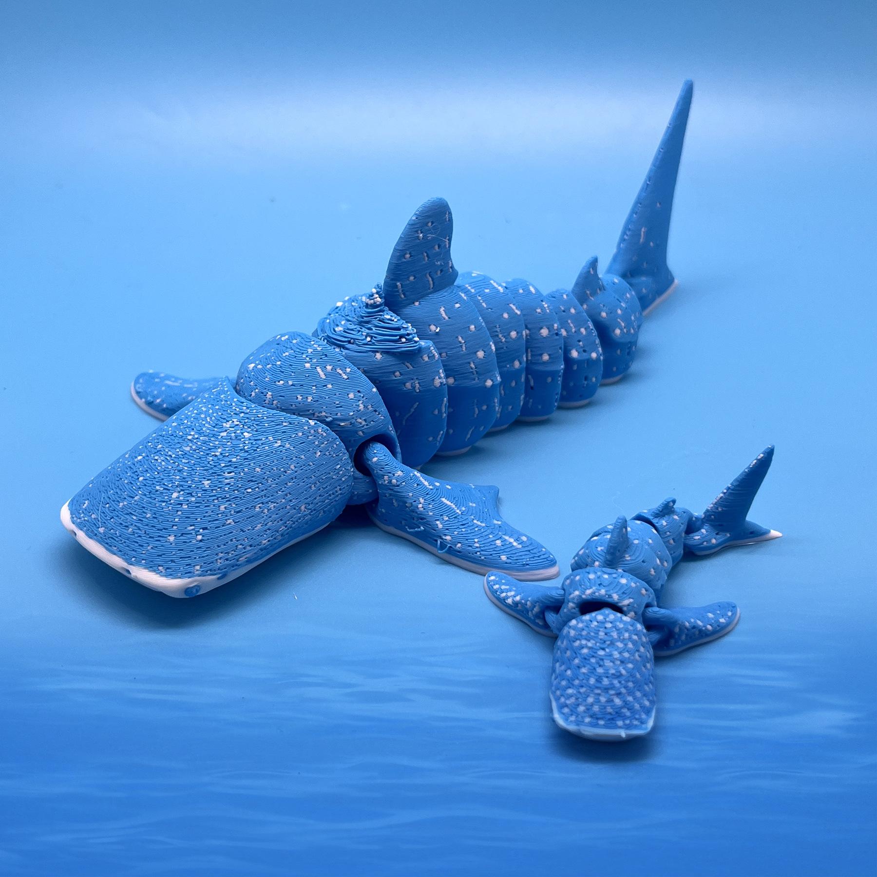 3D printed Articulated Whale Shark family Indoor Sports and Leisure Equipment