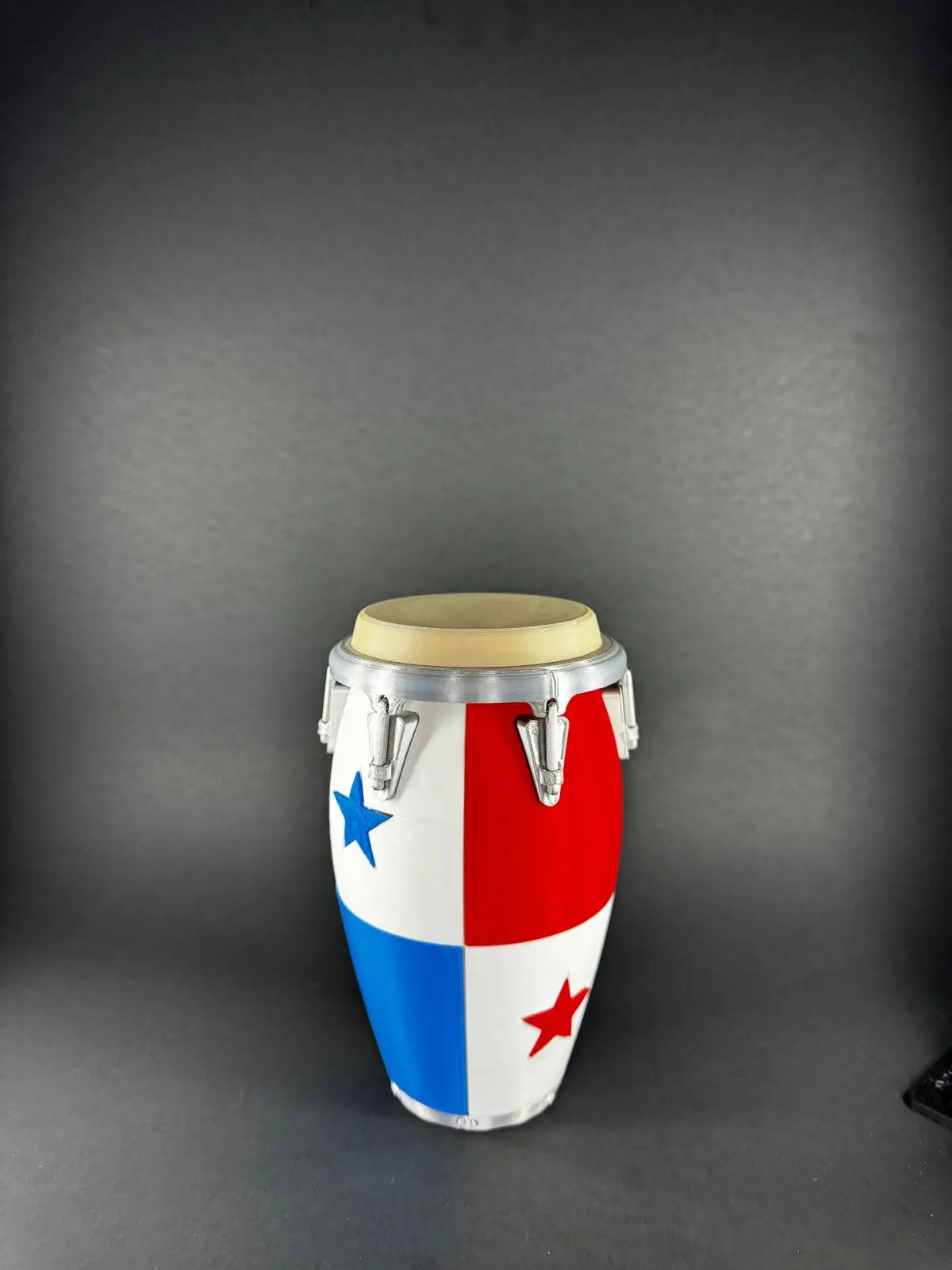 Panama Flag Conga Drum Piggy Bank Handcrafted Vibrant Colors Authentic Design Durable Ornaments 7 Inches Height Cultural Flair PLA Material