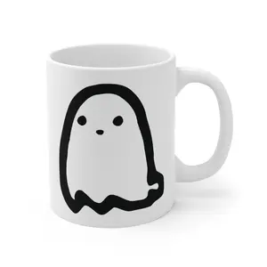Cute Halloween Ghost Mug, Spooky Coffee Cup, Halloween Drinkware, Halloween Lover Gift, Halloween Decor, Boo Mug, Halloween Party Favor