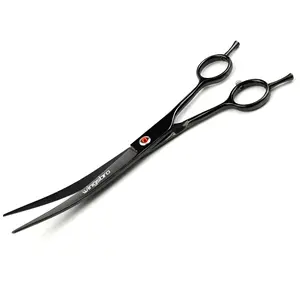 Wingsbro Professional Stainless Steel Pet Grooming Scissors, Grooming Tools, Dog Curved Shears, Professional Hair Clippers for Home Use, Pet Store Supplies