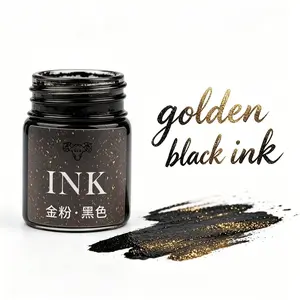 Ink Pen Refill 15ML, Starry Glitter Coloring Drawing Practice Ink, Vibrant Calligraphy Fountain Pen Ink, Art Supplies