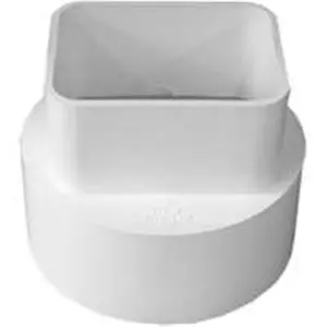 Genova Products 45234 Pvc S&D Downspout Adapter 2 x 3 x 4