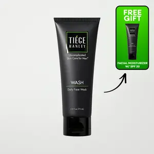 Tiege Hanley Daily Face Wash - Niacinamide + Aloe - Gentle Sulfate-Free Cleanser for Oily, Dry & Sensitive Skin