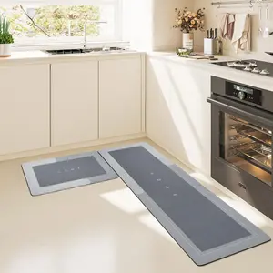 Non Skid Kitchen Absorbent Mat Waterproof Wipeable Comfort Standing Rugs Mats Wash Free Long Strip Carpet Indoor Floor Rug Washable Rug