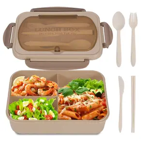 Three-Layer Insulated Lunch Box, 1220ML Adult Bento Box with Utensils, Leak-Proof Food Container, Ideal for Office/school Use