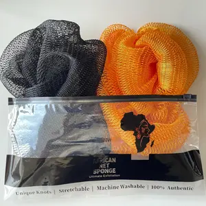 Authentic African Net Sponge, Exfoliating Scrubber, 45" Long for Normal to Sensitive Skin, Suitable for Both Men and Women (Available in Various Colors), Accessories, Bath, 45 In, Mesh Sponge,summervibes summervibes
