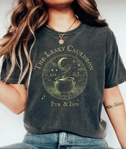 Leaky pub Comfort Colors/Gildan T-Shirt, Universal Trip, Potter World Tee, Wizarding Apparel, Alley Top, Potterhead Gift, Cute Harry