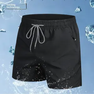 Men's Zipper Pocket Shorts, Regular Fit Casual Drawstring Waist Shorts for Daily Outdoor Wear, Men Bottoms for All Seasons, Casual Fashionable Shorts, Breathable Athletic Shorts SpringStatements