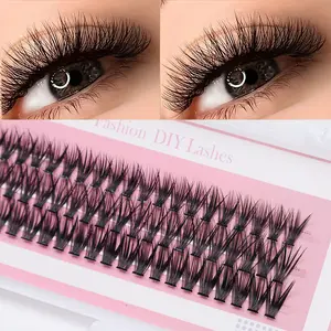 60 Clusters, 40D C Roll, 101214mm Cluster Eyelashes, Single Eyelash Extension, Soft and Natural, Fake Eyelashes Made At Home, Eyelash Set, Lightweight Lash Extensions