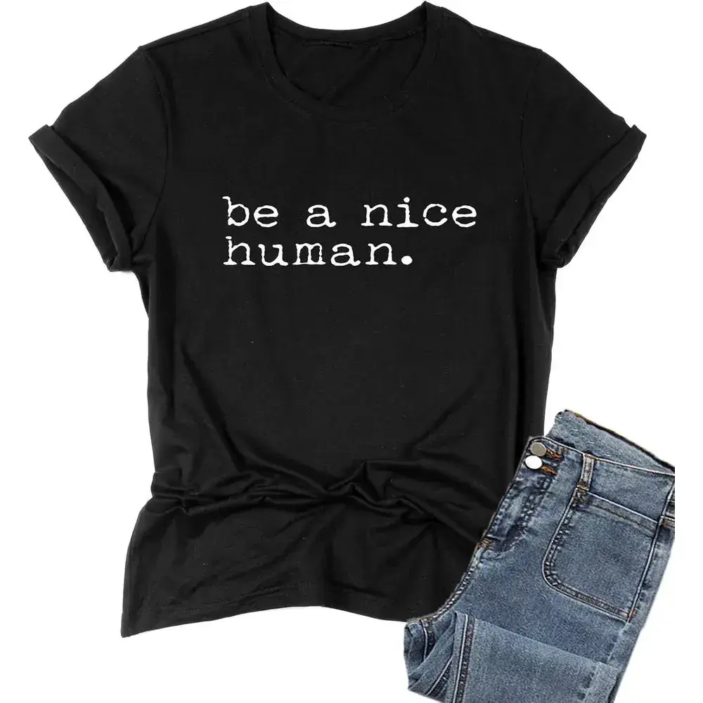 Lindas camisetas divertidas para mujer, camisetas gráficas de manga corta