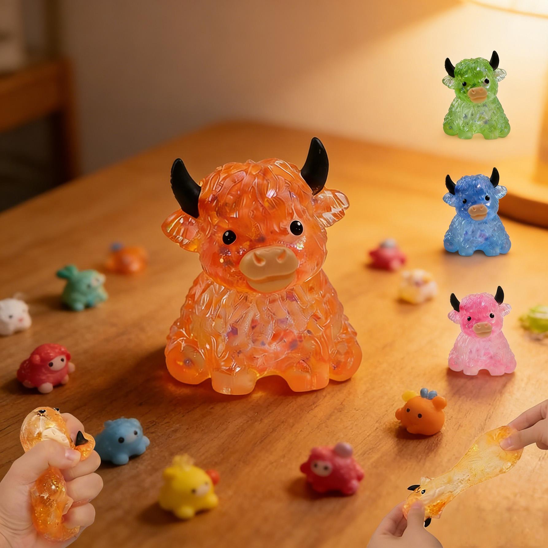 Highland Cow Squishy Mini Cute Animal Squeeze Toy Slow Rising Sensory Fidget Stress Ball for Anxiety Relief Kawaii Squishy Toy TikTok Trending Cute Decompression Toy Gift for Cow Lover Party Favor Easter Basket Stuffer Highland Cow Squishy Mini Cute Animal Squeeze Toy Slow Rising Sensory Fidget Stress Ball for Anxiety Relief Kawaii Squishy Toy TikTok Trending Cute Decompression Toy Gift for Cow Lover Party Favor Easter Basket Stuffer