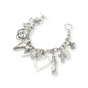 Ranchers Daughter Charm Link Fashion Bracelet with Unique Charms and Stylish Link Design for Cowgirls