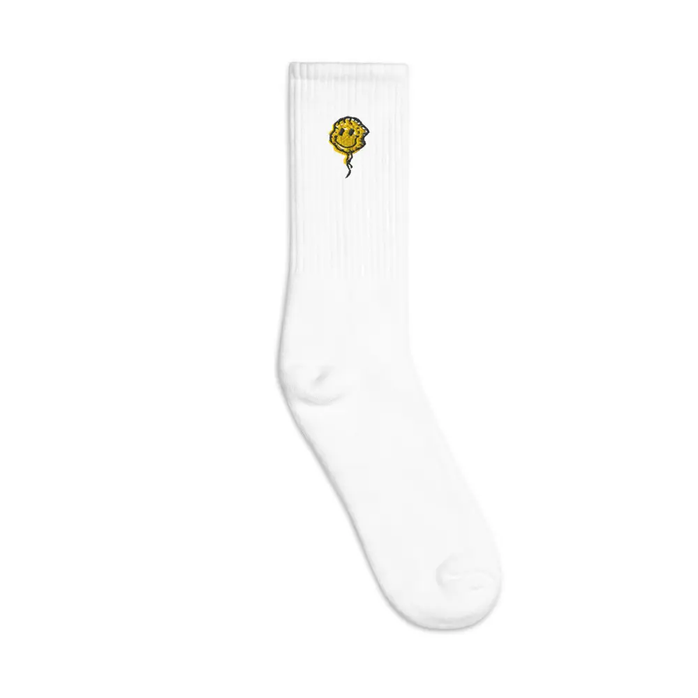 Happy Balloon Embroidered socks