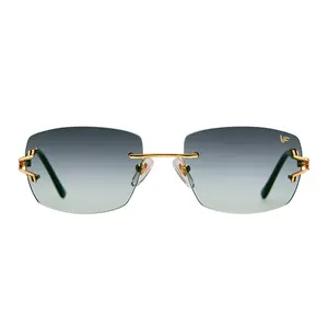 Bal Harbour Rimless Drill Mount 24KT Gold