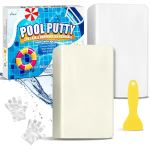 Pool Putty - 2 Part Epoxy Pool Putty for Leaks Underwater or Above, 12oz Pool Leak Sealer for Fixing Leaks, Cracks, Epoxy Pool Repair Kit for Tile, Concrete, Fiberglass, Cement and Other Surfaces