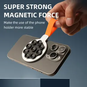 Multifunctional Magnetic Phone Holder, 1 Count Universal Phone Holder with Suction Cup, Phone Accessories for Home Kitchen Gym Makeup