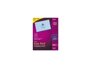 Easy Peel Mailing Labels For Laser Printers, 3-1/2 X 4, Clear, 60/Pack