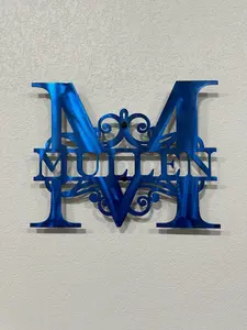 Personalized Holographic Monogram Sign - Customizable