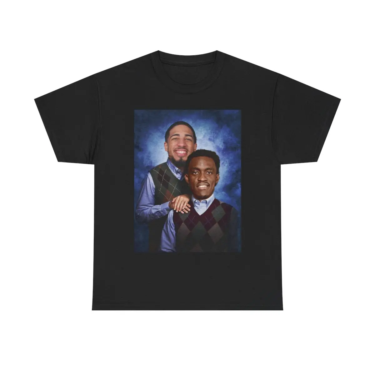 Tyrese Haliburton and Pascal Siakam "Step Brothers" Portrait T-Shirt