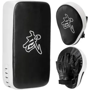 2-in-1 Punching Mitts Kick Pack Set, Boxing Mitts Focus Pads and Taewondo Kick Pad, Adjustable Soft Shield Durable  Pads Set for Boxing, Kickboxing, Karate, Muay Thai, MMA