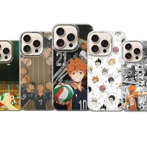 Haikyuu Phone Case Anime Volleyball Aesthetic Cover Compatible with iPhone X, 11, 12, 13, 14, 15, 16, 17 Plus Pro Promax & SS Galaxy S21-25 Series