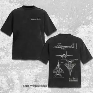 F-15E Strike Eagle Blueprint McDonnell Douglas T-Shirt Military Jet Schematic Tee, Fighter Aircraft Diagram Shirt,  Aviation Lover Gift, US Air Force Inspired Graphic Tee, Pilot Nerd Engineering Style, Vintage Tech Drawing, Aerospace Streetwear Unisex Tee