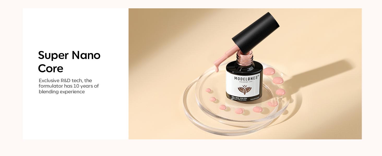 Modelones 2026 Limited Edition 6-Color Nude Gel Nail Polish Kit - Salon-Quality, 28-Day No Peel-Off, Bubble-Free, Paraben-Free, Easy Application, DIY Nail Art Set