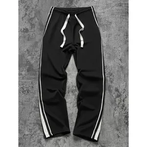 Plus Size Trendy Men’s Streetwear Pants, Loose Fit Drawstring Waist Baggy Joggers, All‑Season Urban Techwear Trousers, Comfy Daily Gym Outdoor Casual Long Bottoms Snowpants Hiking hombre para outfit military goth