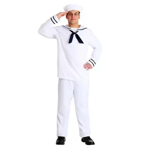 White Sailor Costume for Men