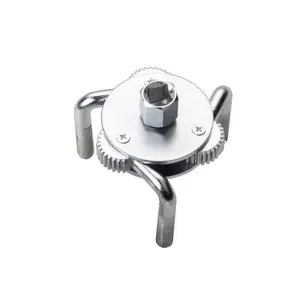 Round Three-Prong Oil Filter Wrench for Easy Removal, Efficient Oil Filter and Cartridge Removal Tool, Durable Mechanic Tool for Auto Repairs