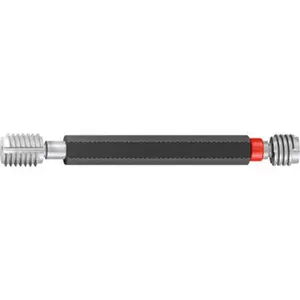 Emuge Plug Thread Gage: M5x0.5 Thread, 6H Class, Double End, Go & No Go Handle Included LU100100.0218