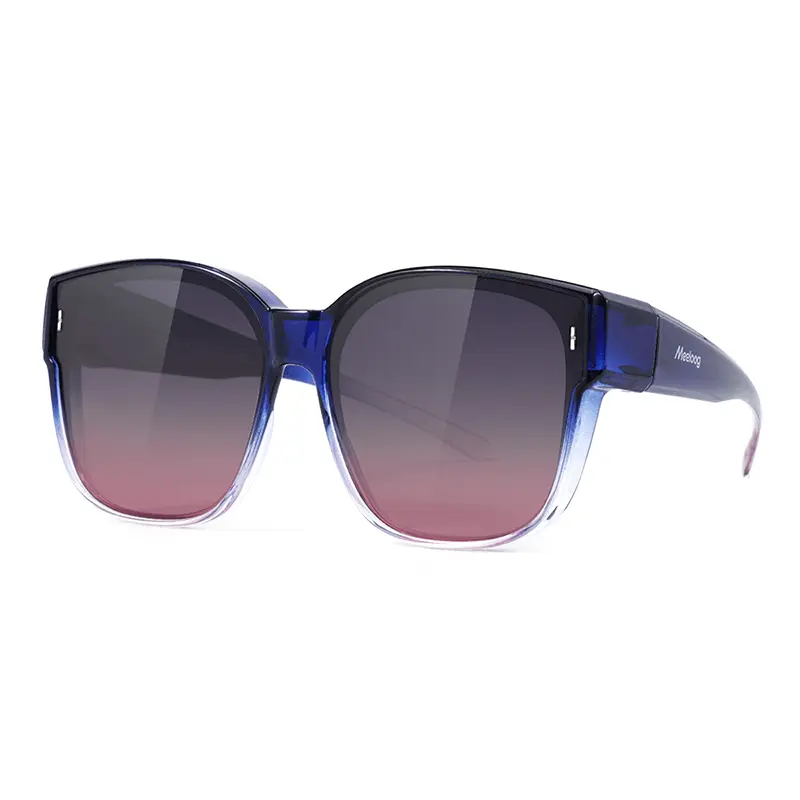 MEELOOG Polarized Women's Fit-Over Sunglasses ST0110, TAC Lenses with UV400 Protection, Oversized Square Stylish Accessories, Lightweight Durable High Quality Fashion Sunglasses, Polarized Lenses Cut Harsh Glare (for Driving, Riding)