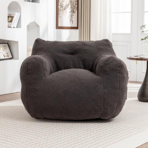 Giant Bean Bag Chair with Armrests High-Density Foam Filling for Ultimate Comfort and Relaxation in Living Room Bedroom Reading