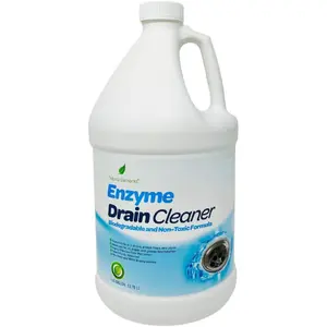 Enzyme Drain Cleaner | Digest Grease, Fats, and Paper Buildup in Drains, Septic Tanks, Grease Traps, Pipes (1 Gallon)